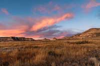 sunset over landscape