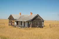 house in a field